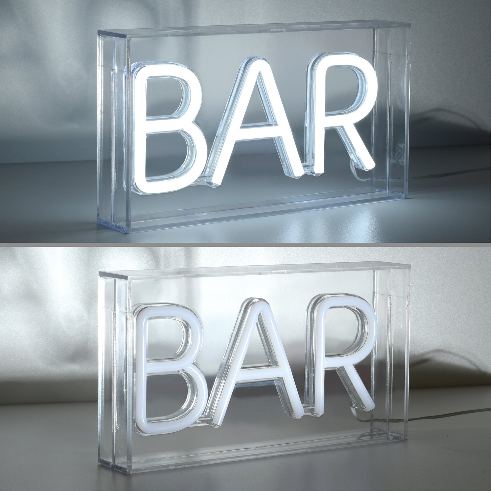 LED stolní lampa Neon Bar, USB