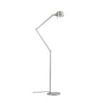 Lampe sur pied Silka, nickel satiné, réglable, 216 cm, E27 - Lucande