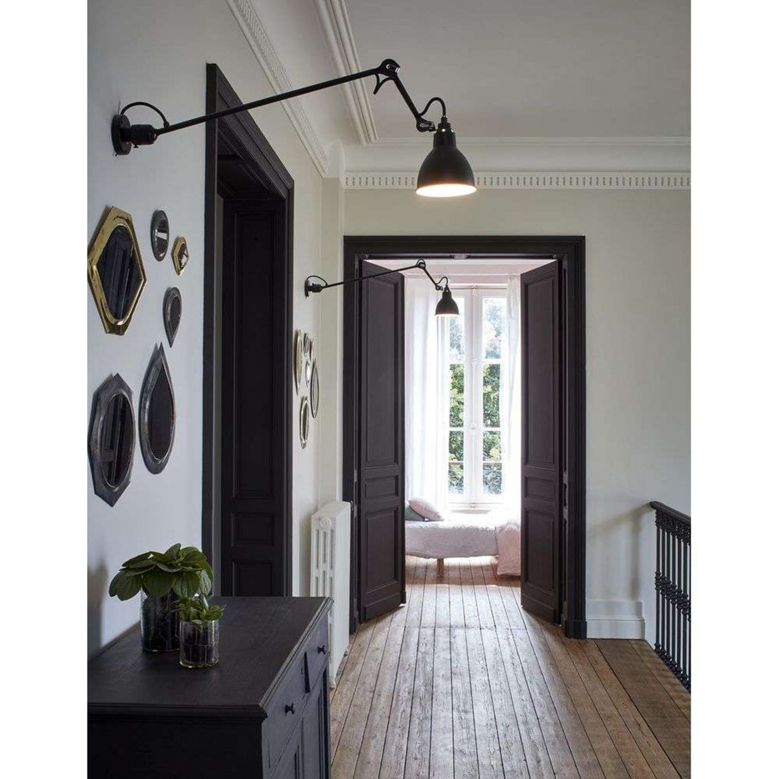 304L60 Væglampe Sort/Raw Kobber Lampe Gras - Stue - Metal