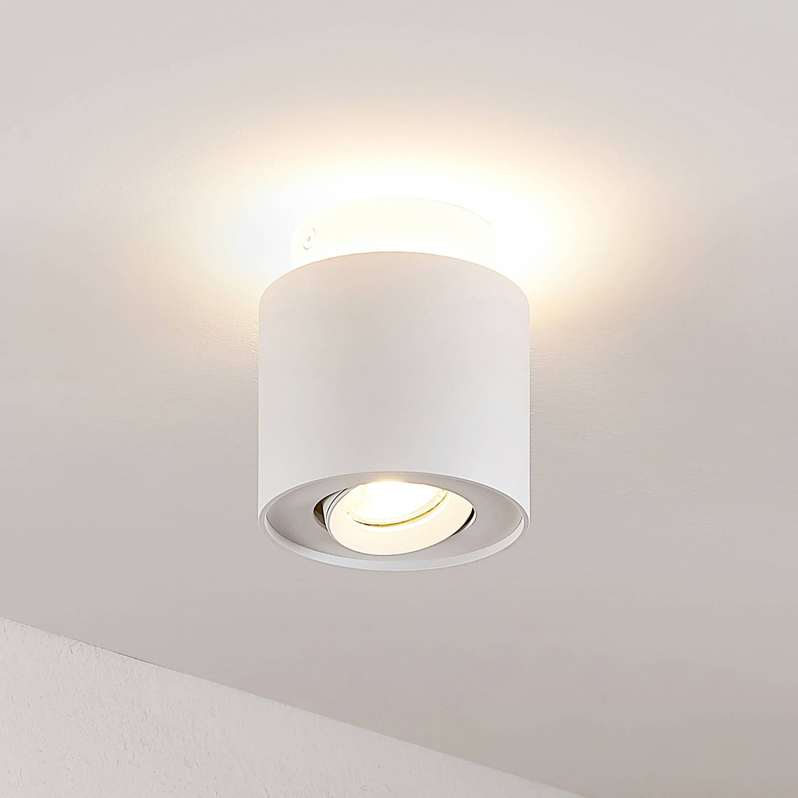 E-shop Arcchio Walisa stropné svietidlo, okrúhle, biela