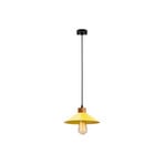 Pendant light GMN-00004 1-bulb wood detail yellow