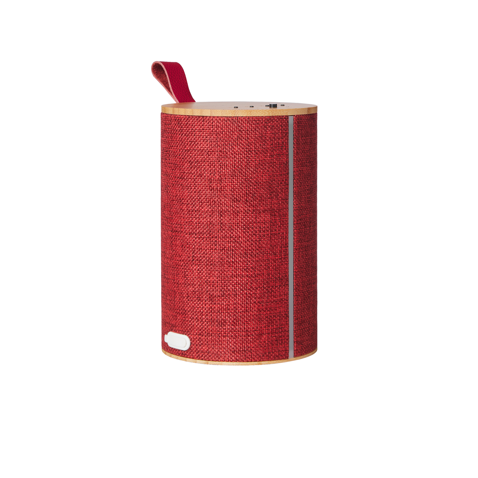 LOOM DESIGN Silo 2 decorative light, Bluetooth speaker, red