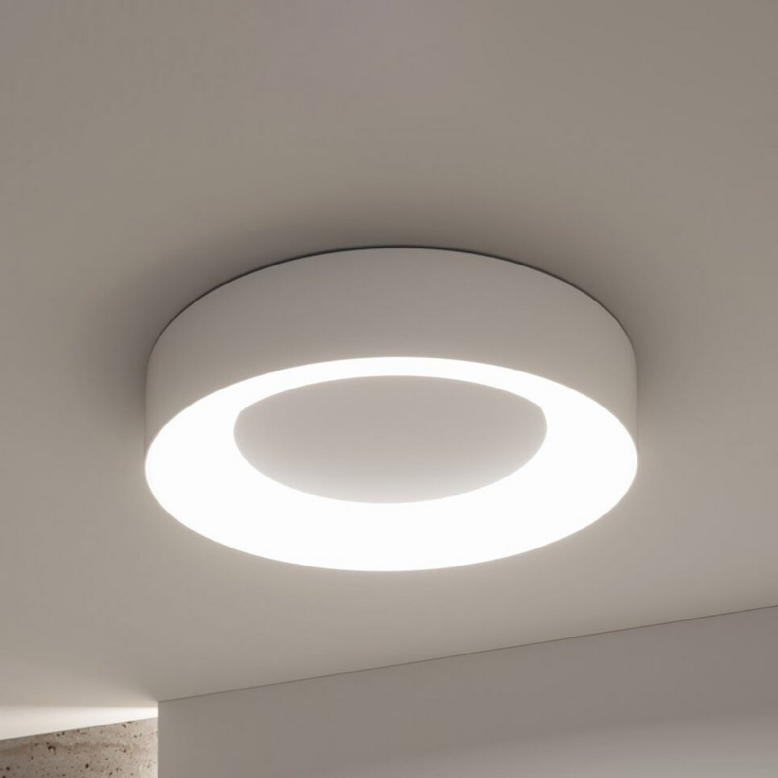 Paulmann Smart LED-loftlampe Casca, hvid, Ø 40 cm, RGBW, IP44