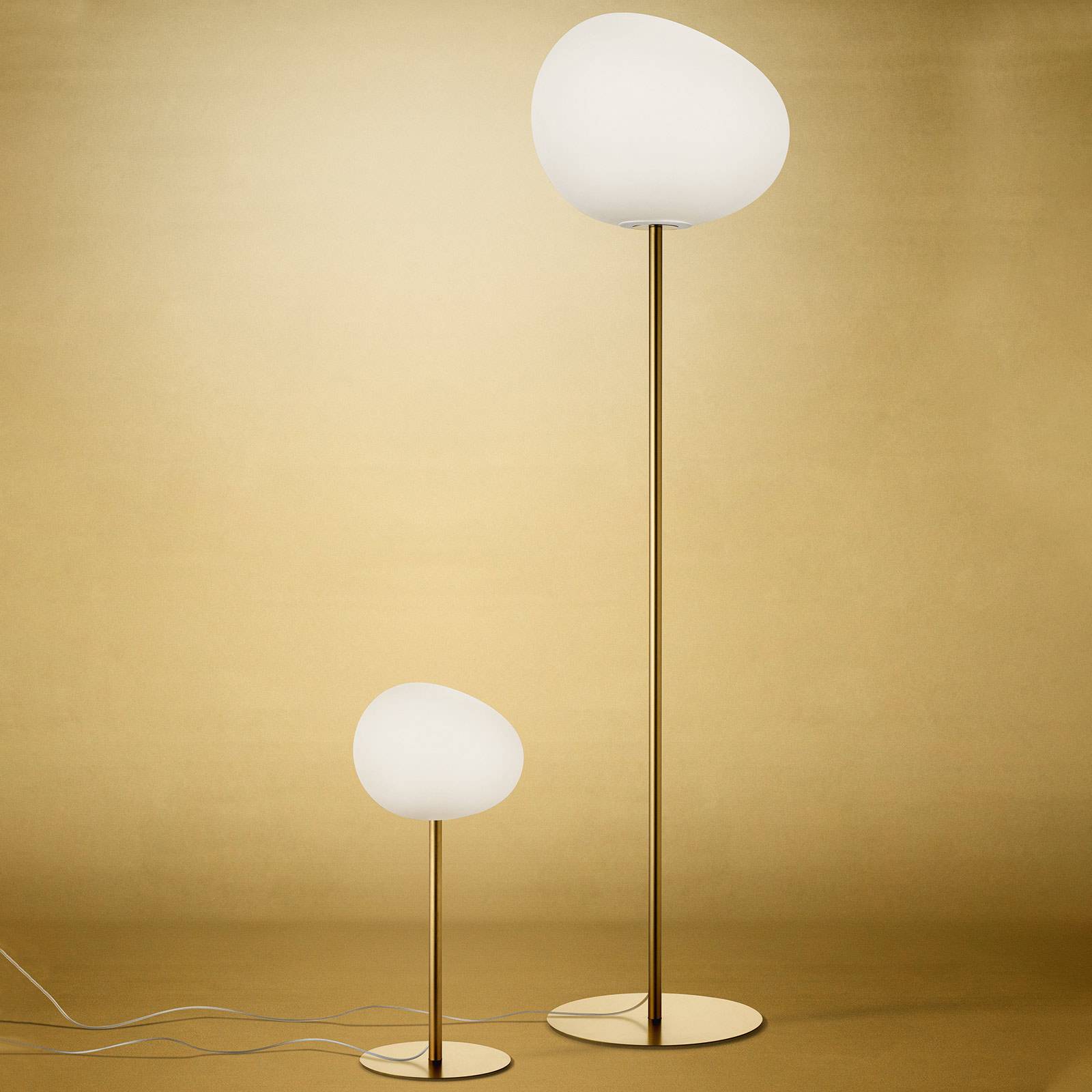 Foscarini Gregg media alta Tischleuchte, gold günstig online kaufen