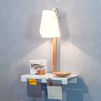 Fläks wall light with a shelf