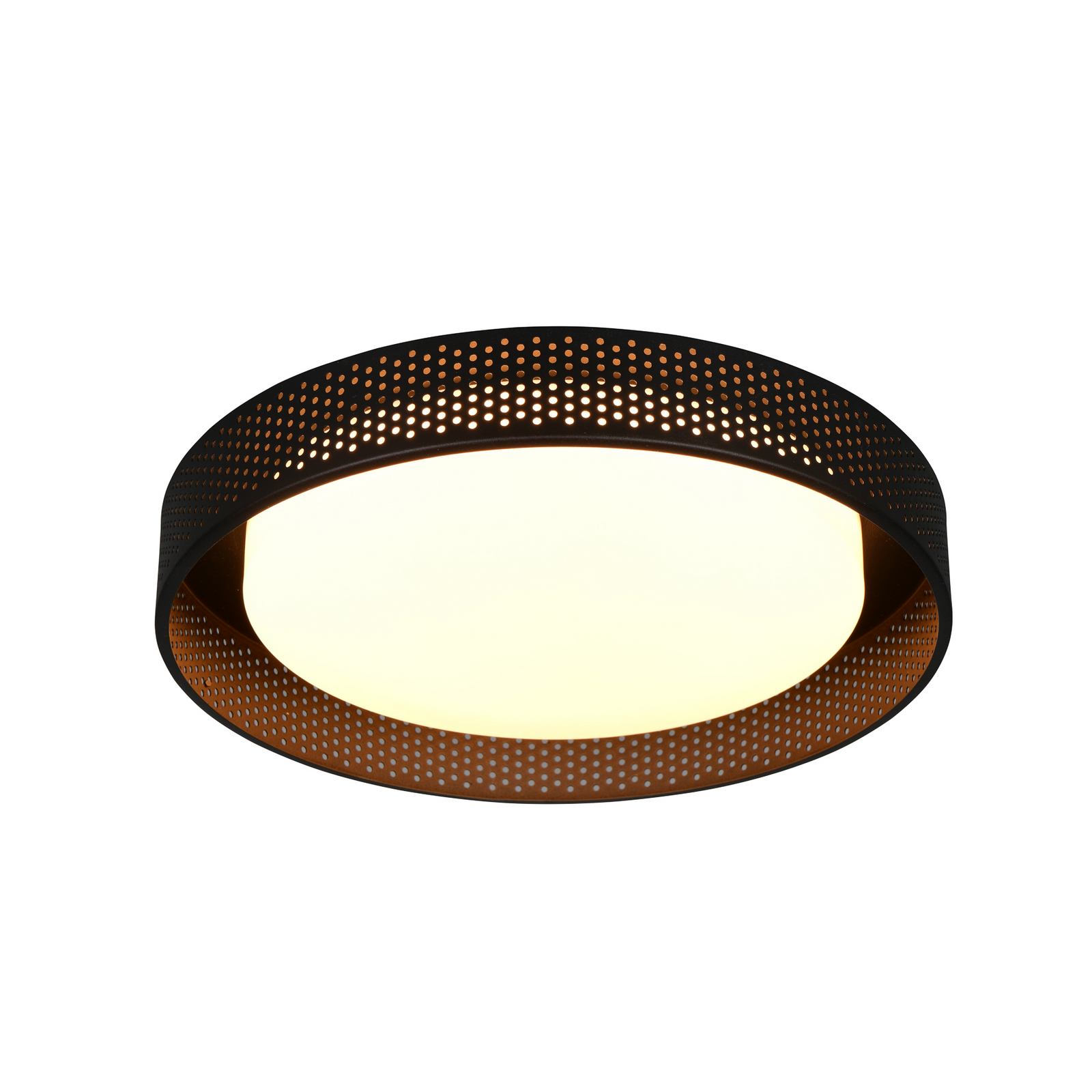 LED griestu lampa „Filippo“, melna, matēta, Ø 33 cm, metāls, CCT, IP44 LED griestu lampa „Filippo“, melna, matēta, Ø 33 cm, metāls, CCT, IP44