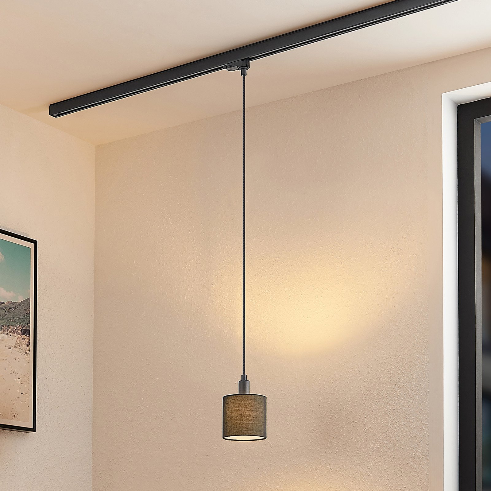 Arcchio Heleni track hanging light black 12cm