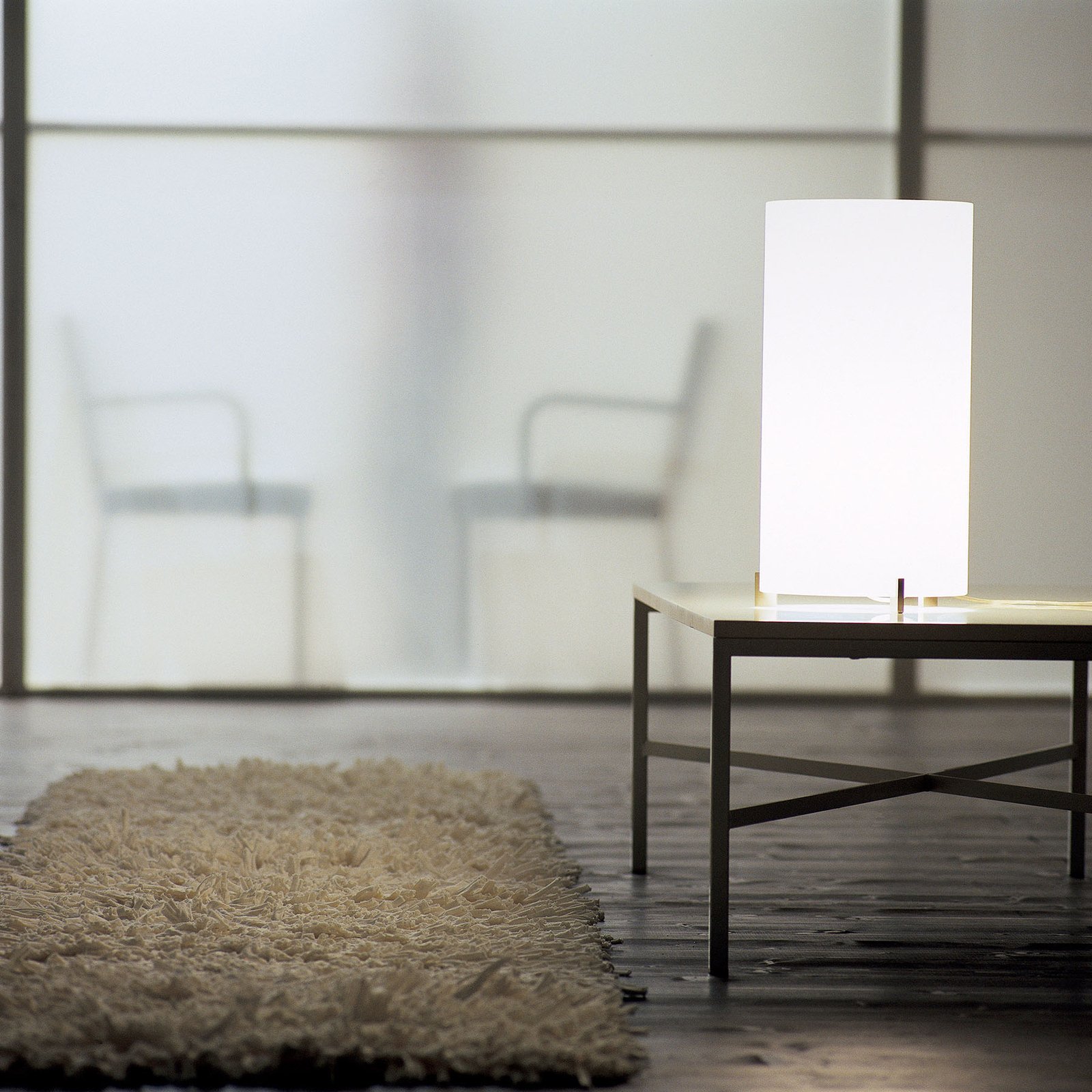 Prandina CPL T1 table lamp, chrome, transparent