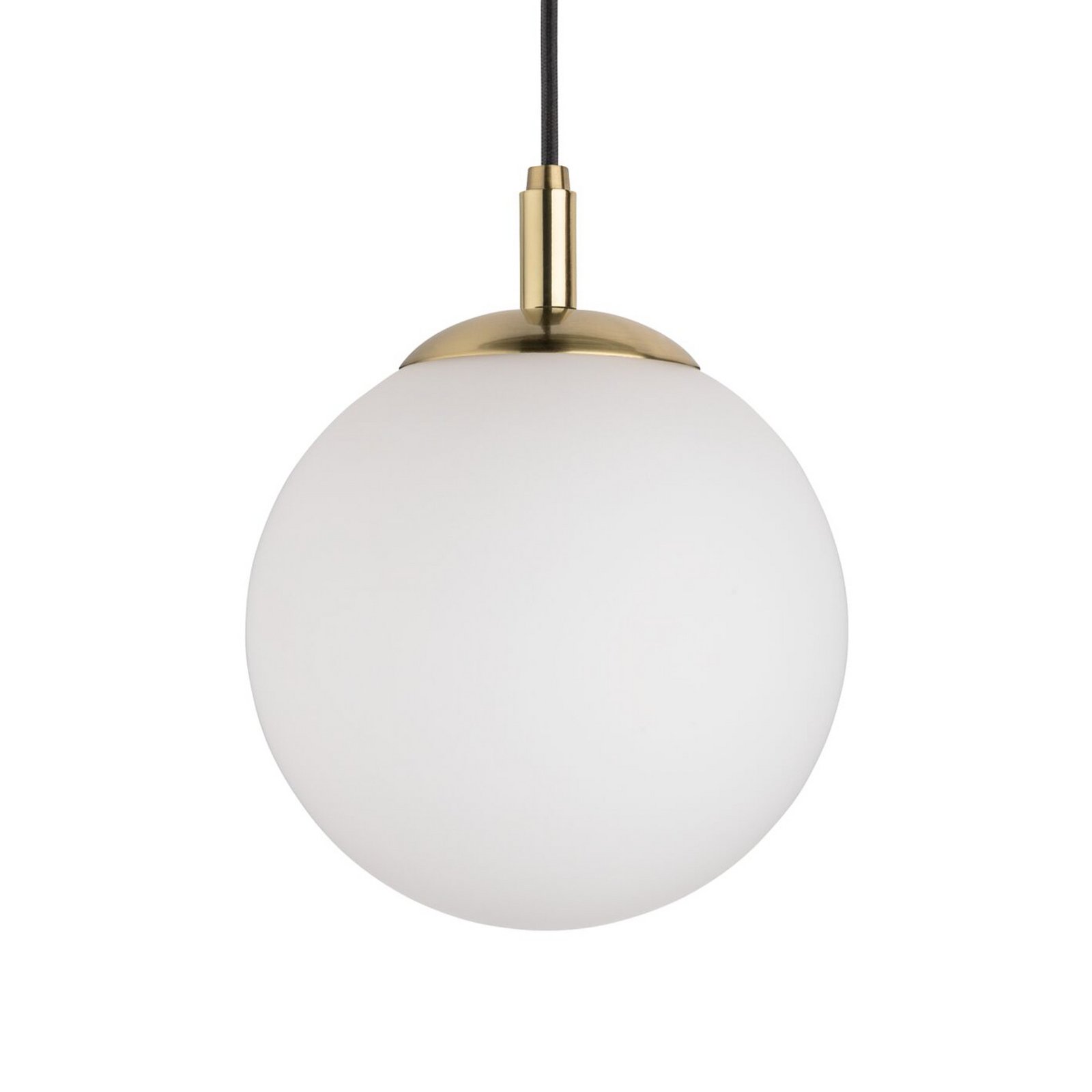 Suspension Paulmann Menja blanc satiné/laiton Ø 20 cm IP44