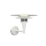 Diablo vegglampe, hvit/krom, Ø 20 cm metall, G9 - Belid