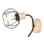 Envolight Ylva aplique roble/negro 1 luz