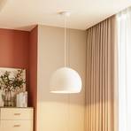 Lucande LED hanglamp Lythara, wit, Ø 50 cm, aluminium