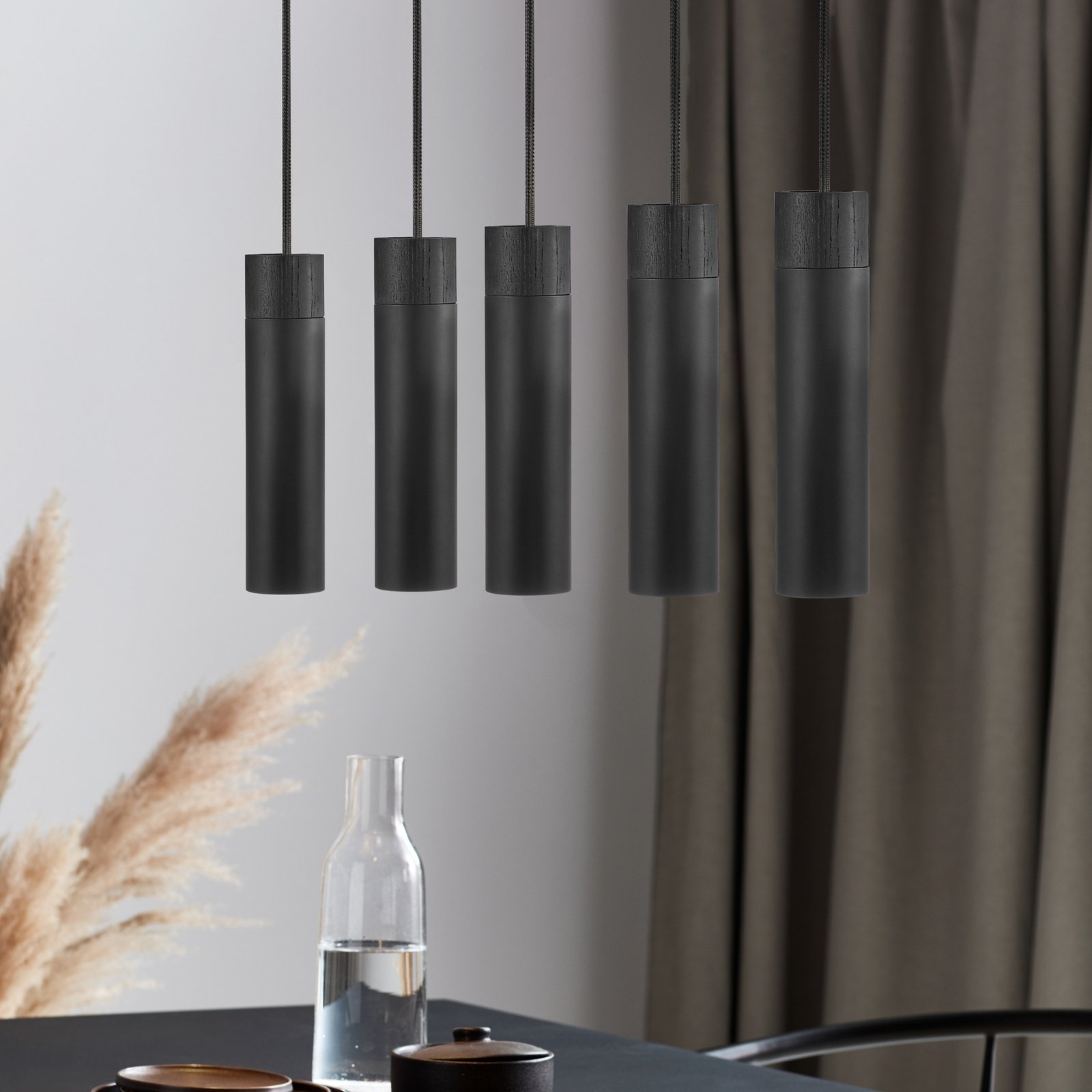 Tilo 5 Suspension Black - Nordlux