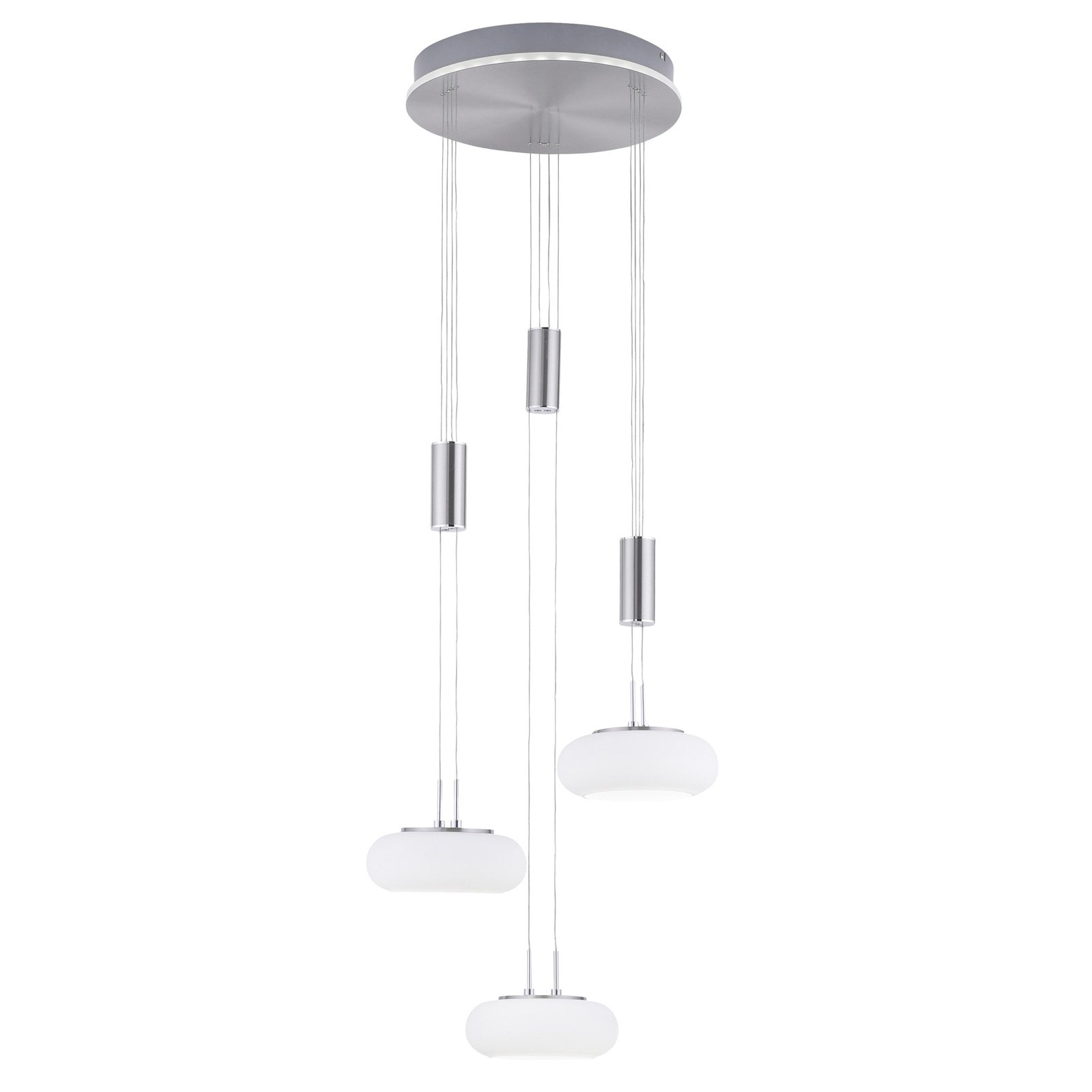 Paul Neuhaus Q-ETIENNE colgante LED, 3 luces