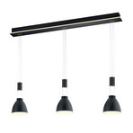 Leni LED pendant light, 3-bulb