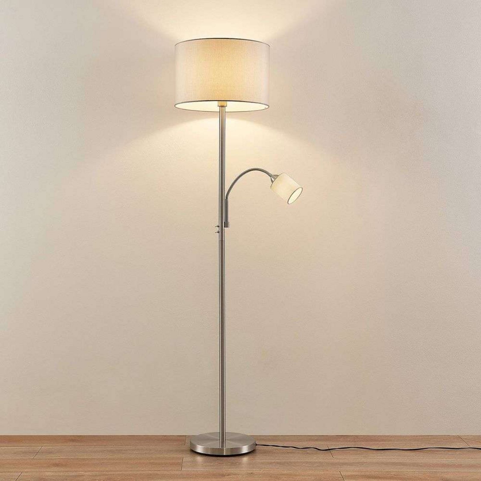 Colima Lampadar Nickel/Grey - Lindby