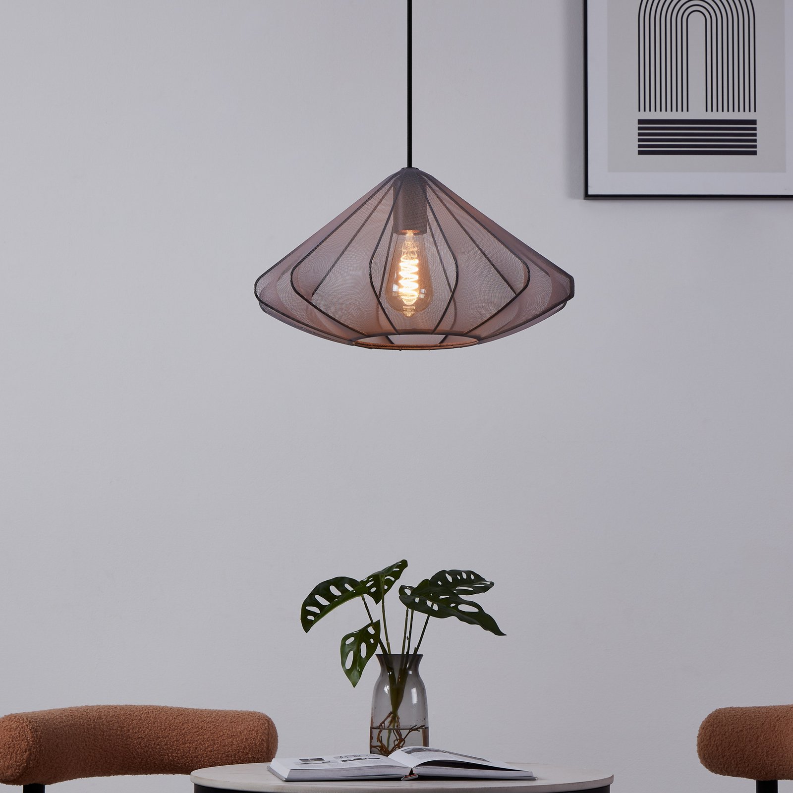 Obesek Dolwen, črna barva, Ø 42,5 cm Obesek Dolwen, črna barva, Ø 42,5 cm