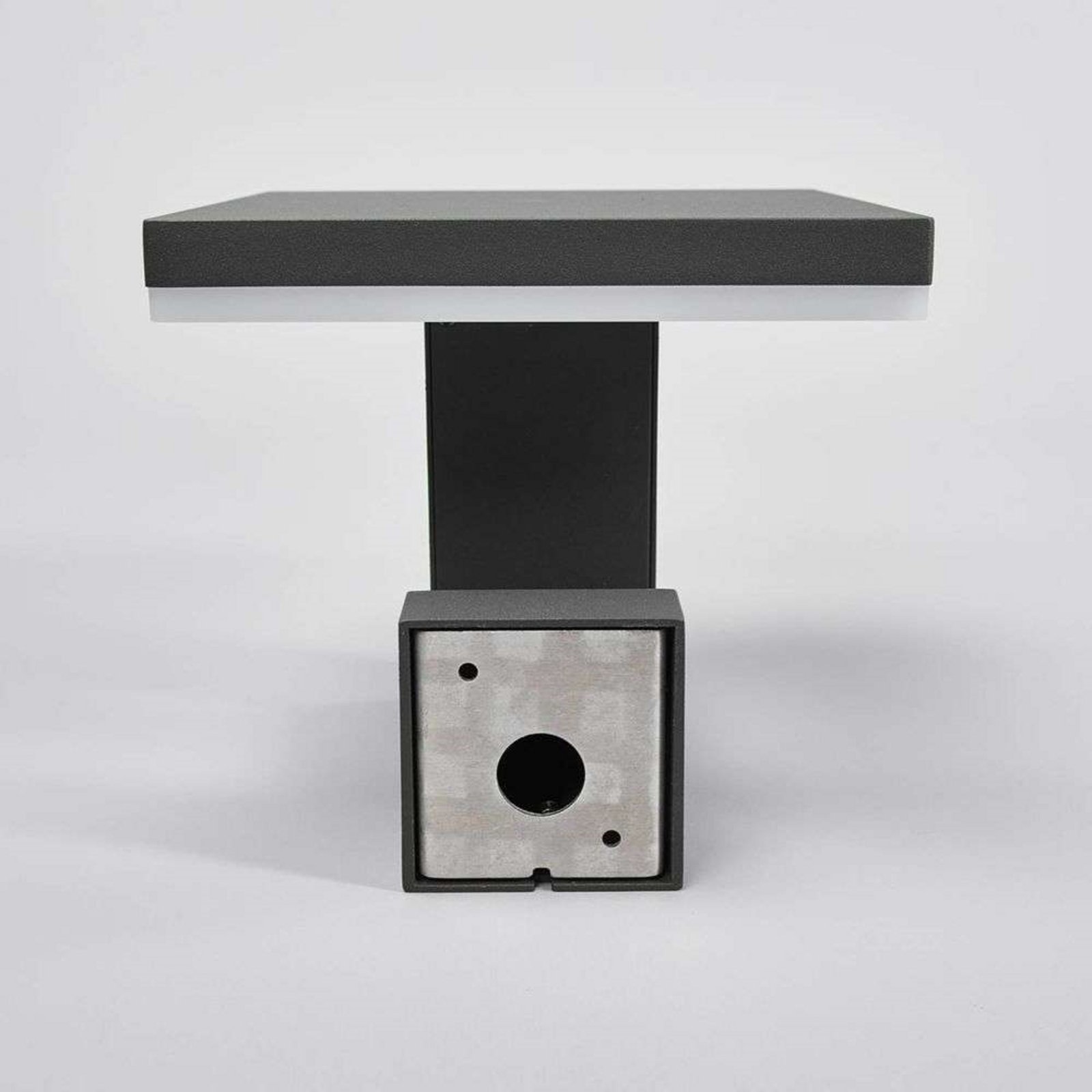 Olesia Buiten Wandlamp w/Sensor Dark Grey/Opal - Lucande