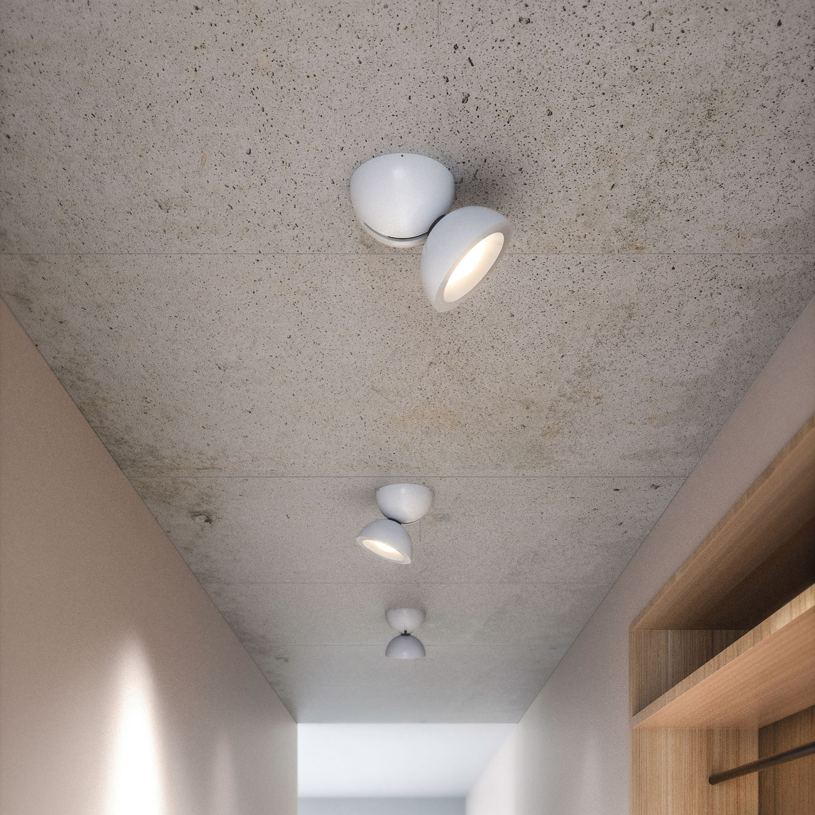 Candeeiro de parede Axolight DoDot LED, branco 15°