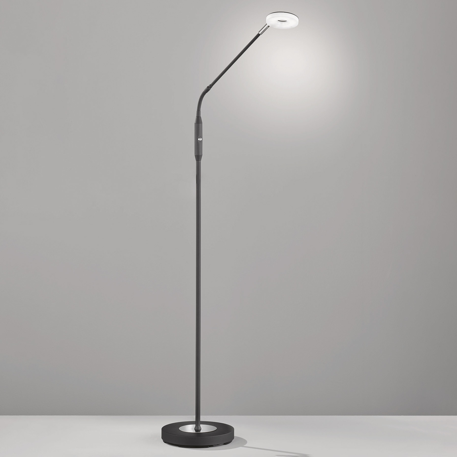 Lámpara de pie LED Dent, CCT, 1 luz negro