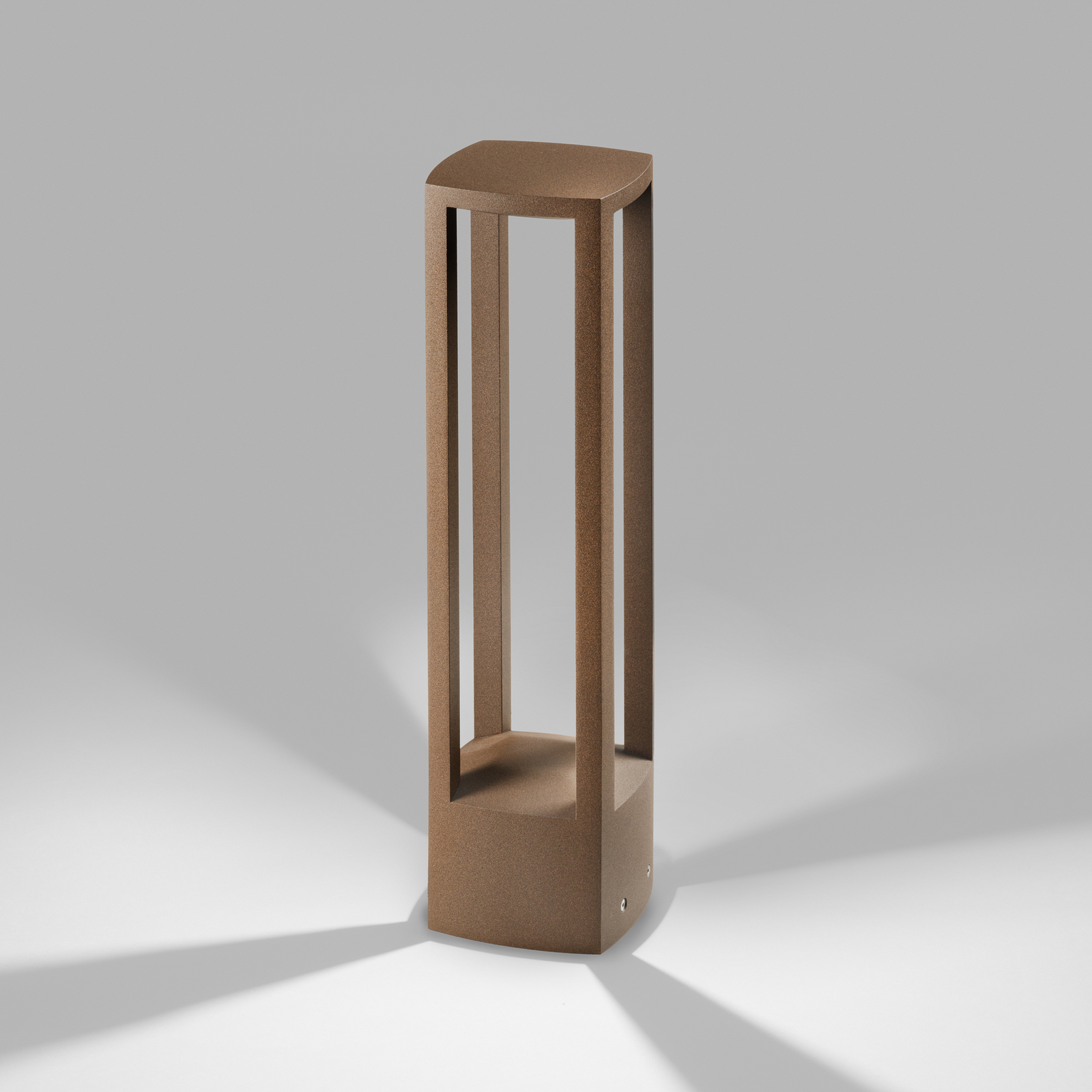 Bornes lumineuses LED Mirage couleur rouille 48 cm CCT, IP54 - Light-Point