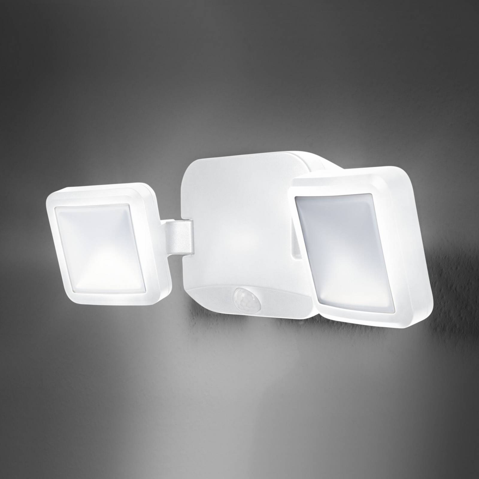 Reflektor zewnętrzny LED OSRAM DOUBLE, 2-punktowa, biały, bateria