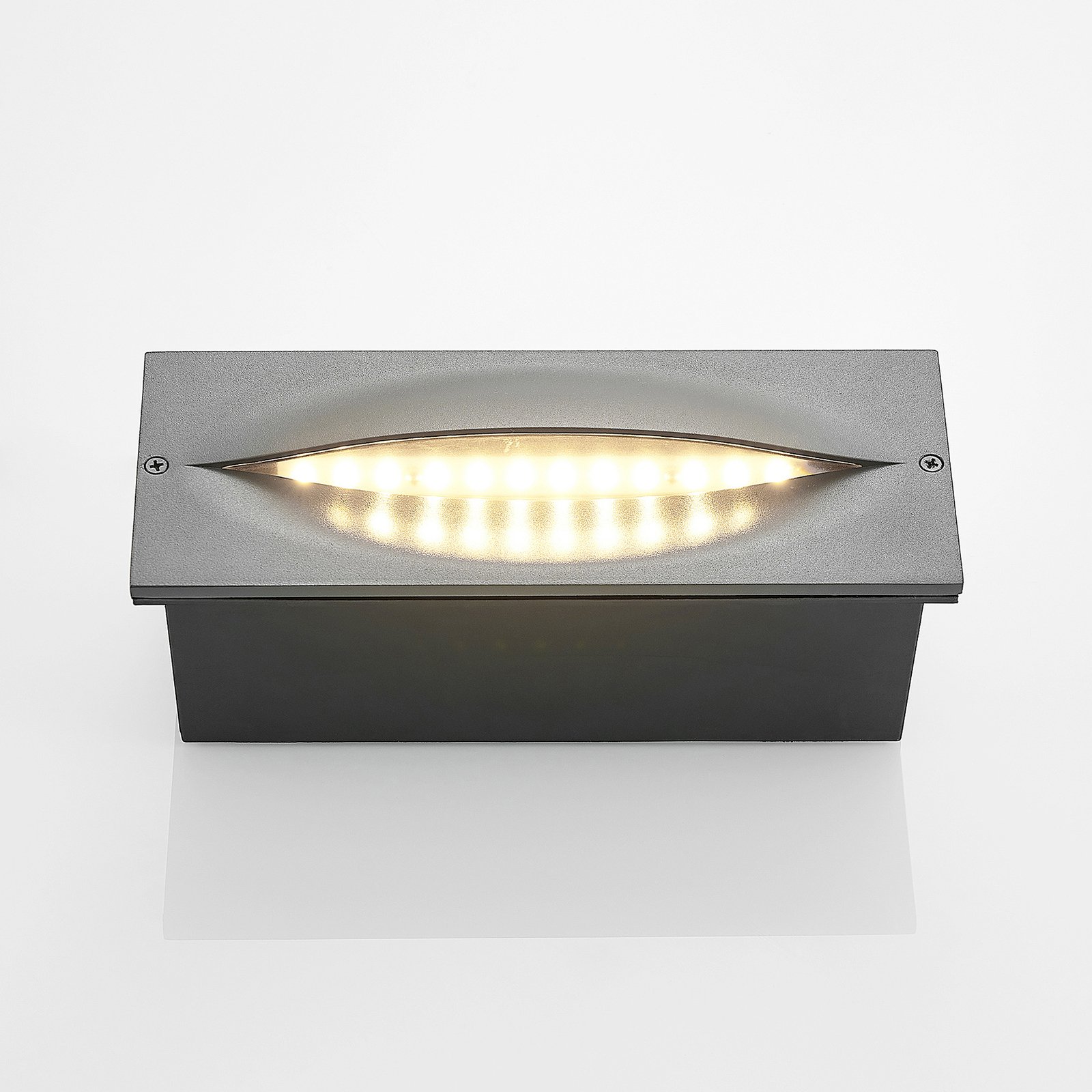Zandro LED Indbygningsvæglampe Anthracite - Lucande