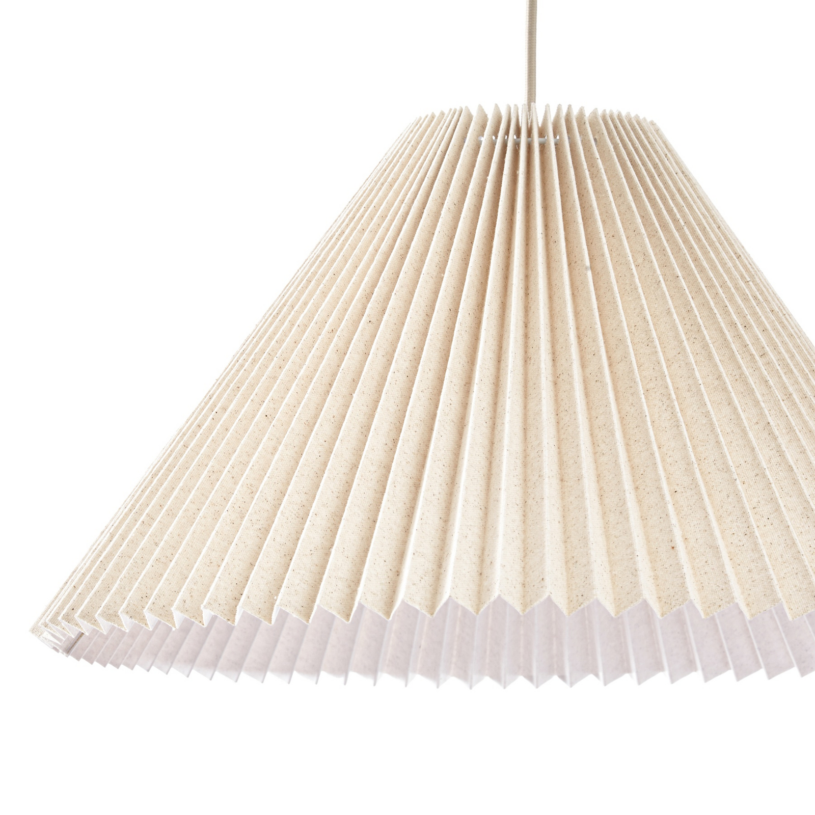 Suspension Percy, beige, Ø 42 cm, lin - Nola Suspension Percy, beige, Ø 42 cm, lin - Nola