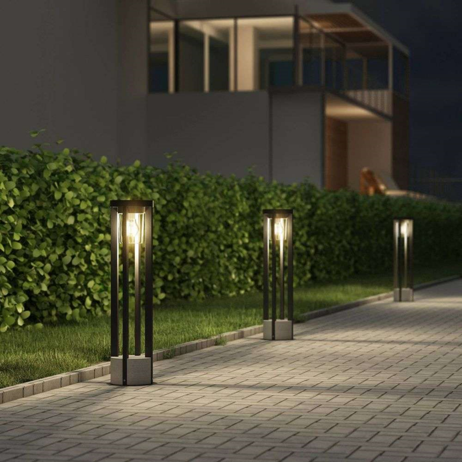 Kalisa Round Tuinlamp H68 Dark Grey - Lucande