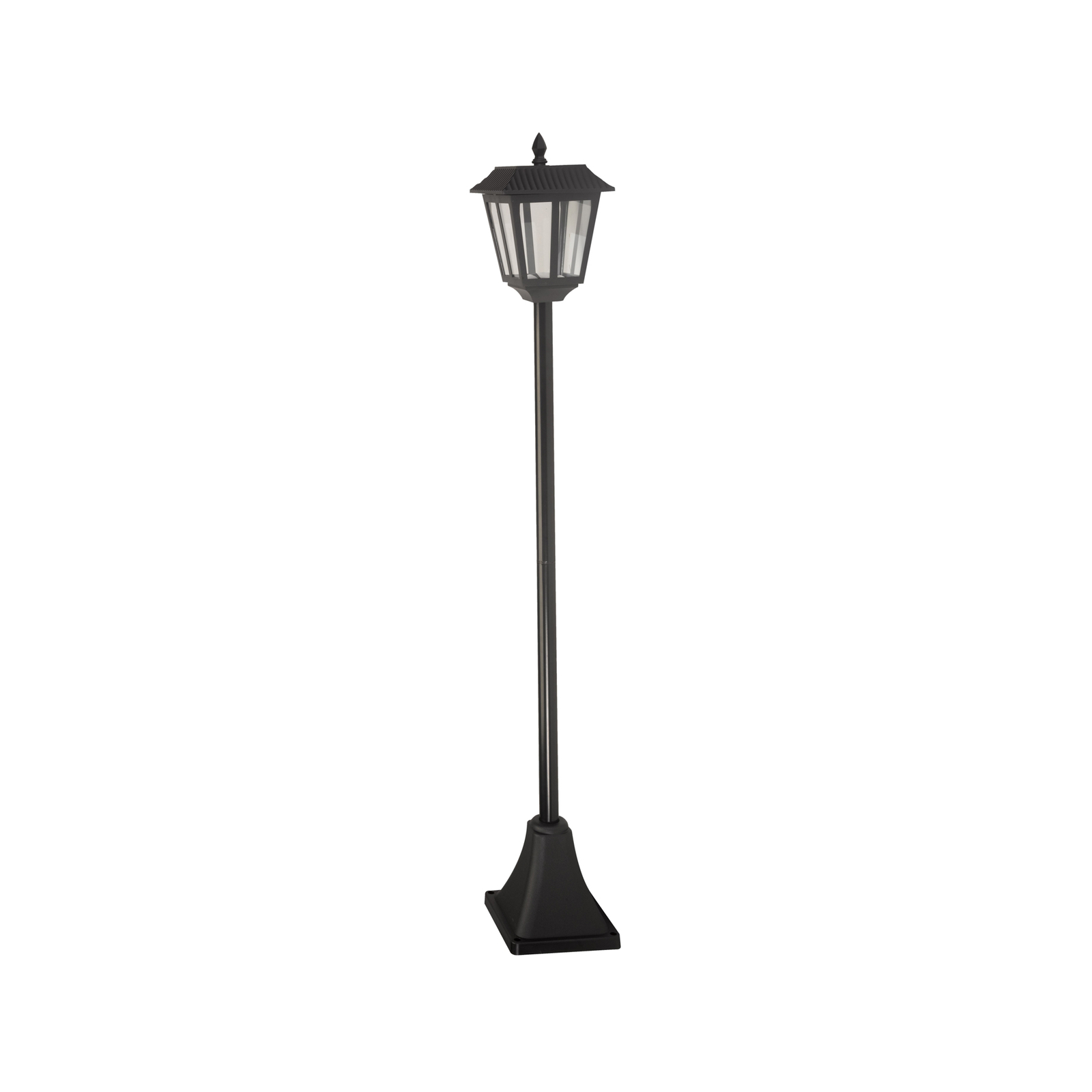 Borne lumineuse solaire Metro, 130 cm, noir