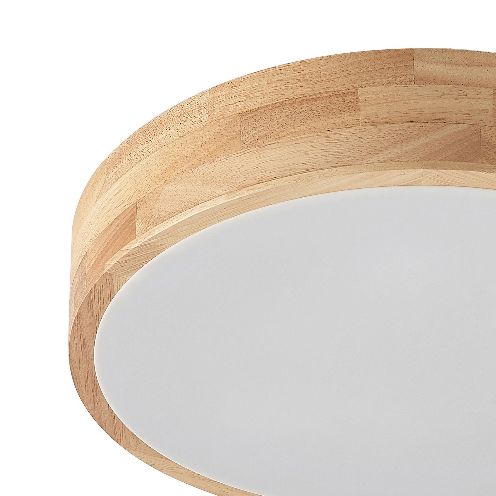 Tanju Candeeiro de Tecto Ø40 Wood/White - Lindby