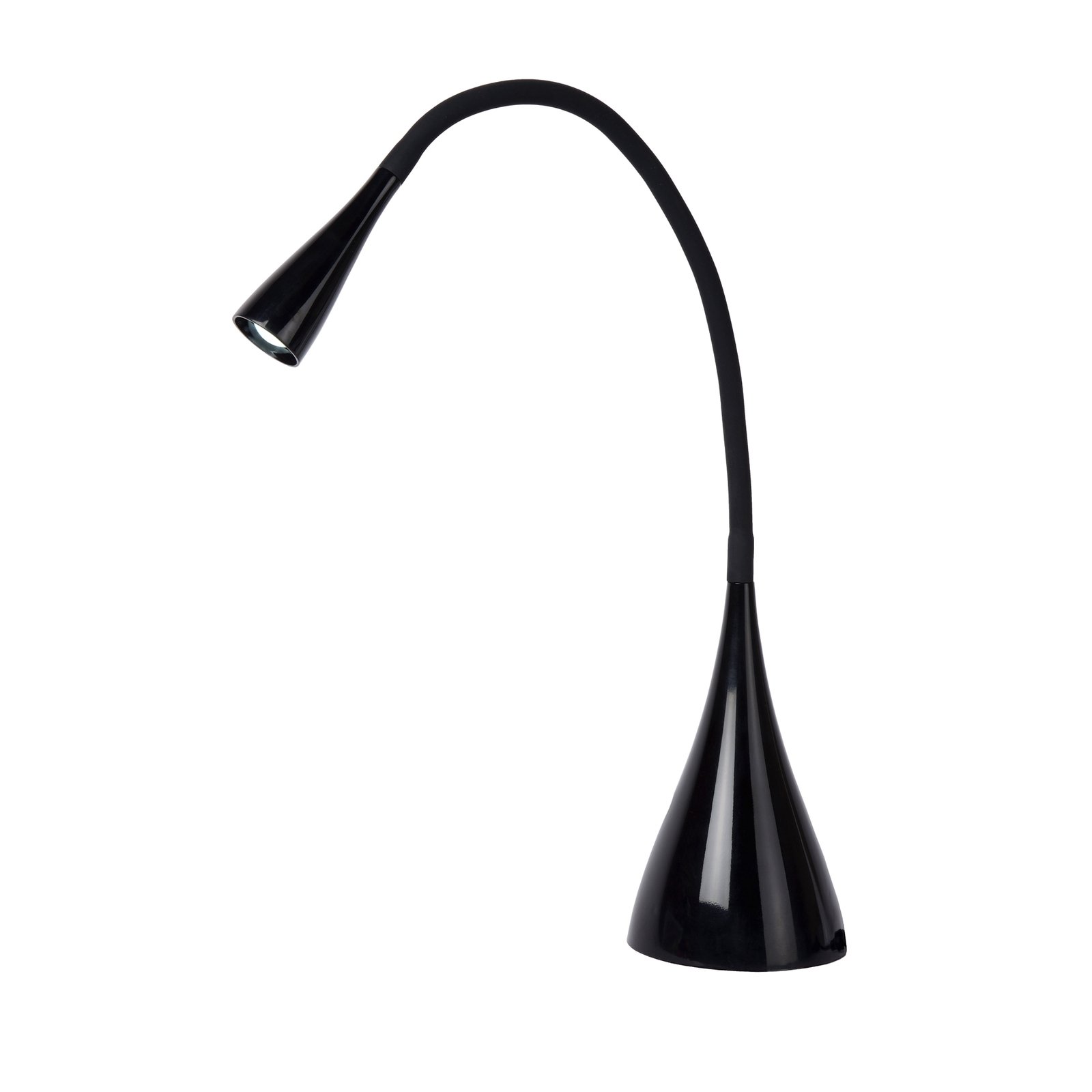 LED desk lamp Zozy, black, dimmable, flexible arm