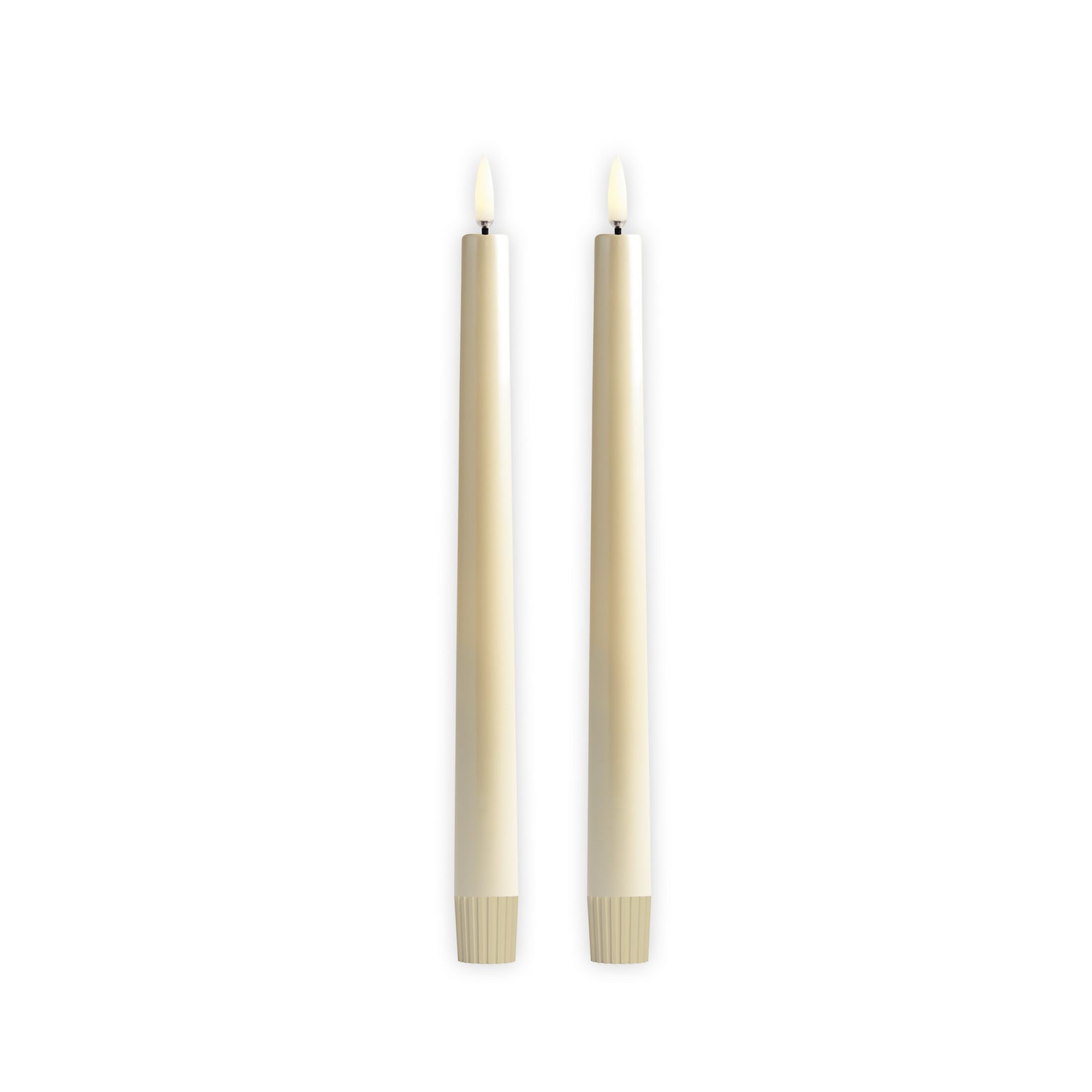 Świeca LED stożkowa, kolor kości słoniowej, wys. 25 cm, zestaw 2 szt. – Uyuni Świeca LED stożkowa, kolor kości słoniowej, wys. 25 cm, zestaw 2 szt. – Uyuni