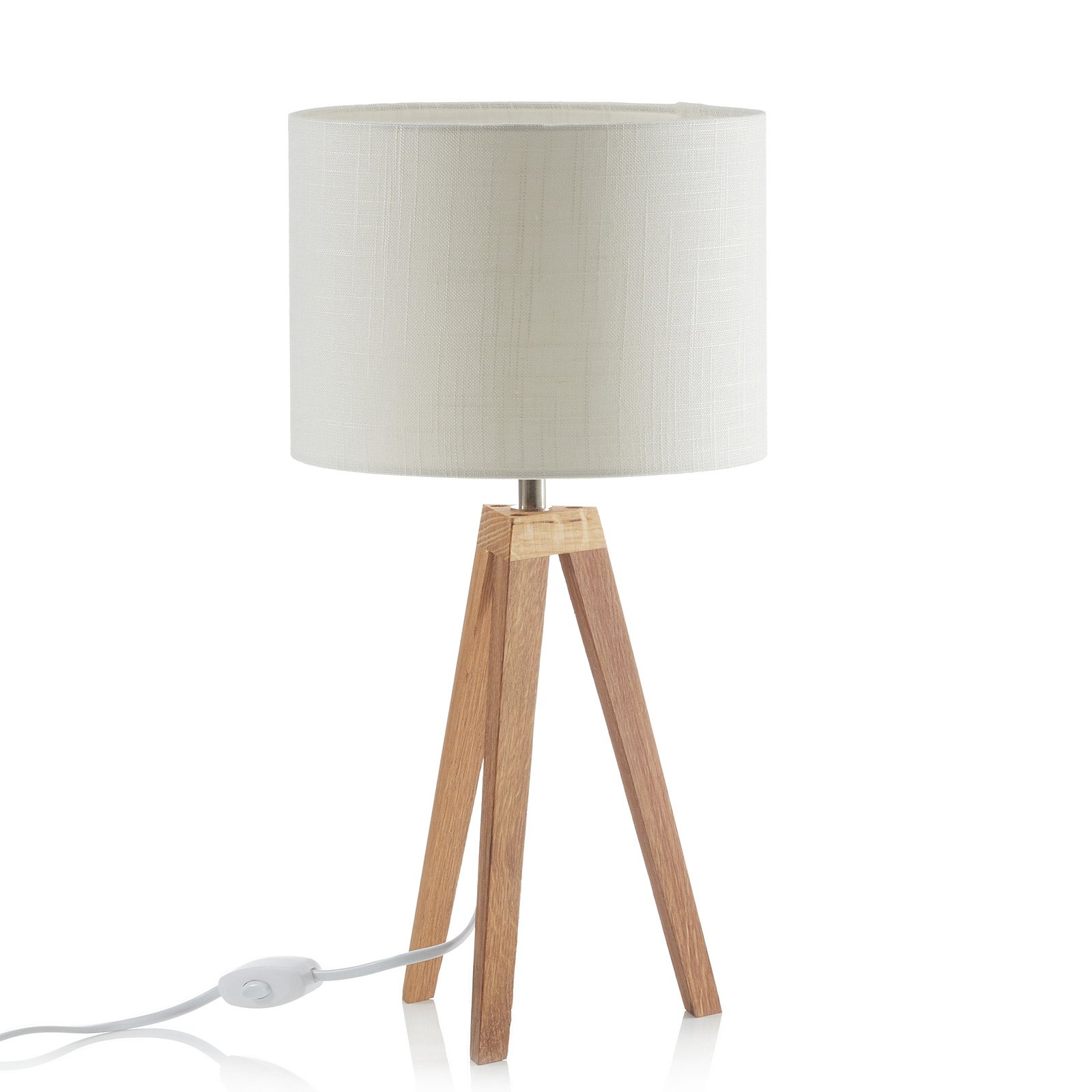 Kullen Table Lamp Oak/White - Markslöjd