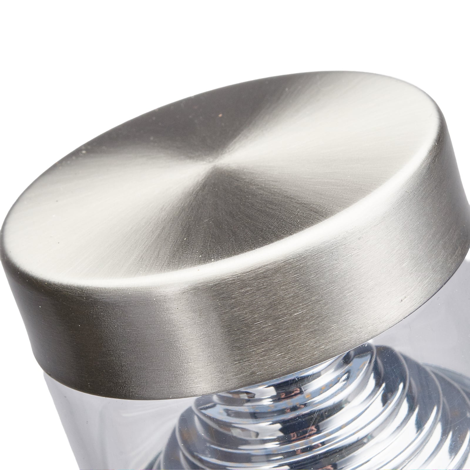 Lindby Lampione a LED Lanea, 60 cm, grigio, acciaio inox, IP44