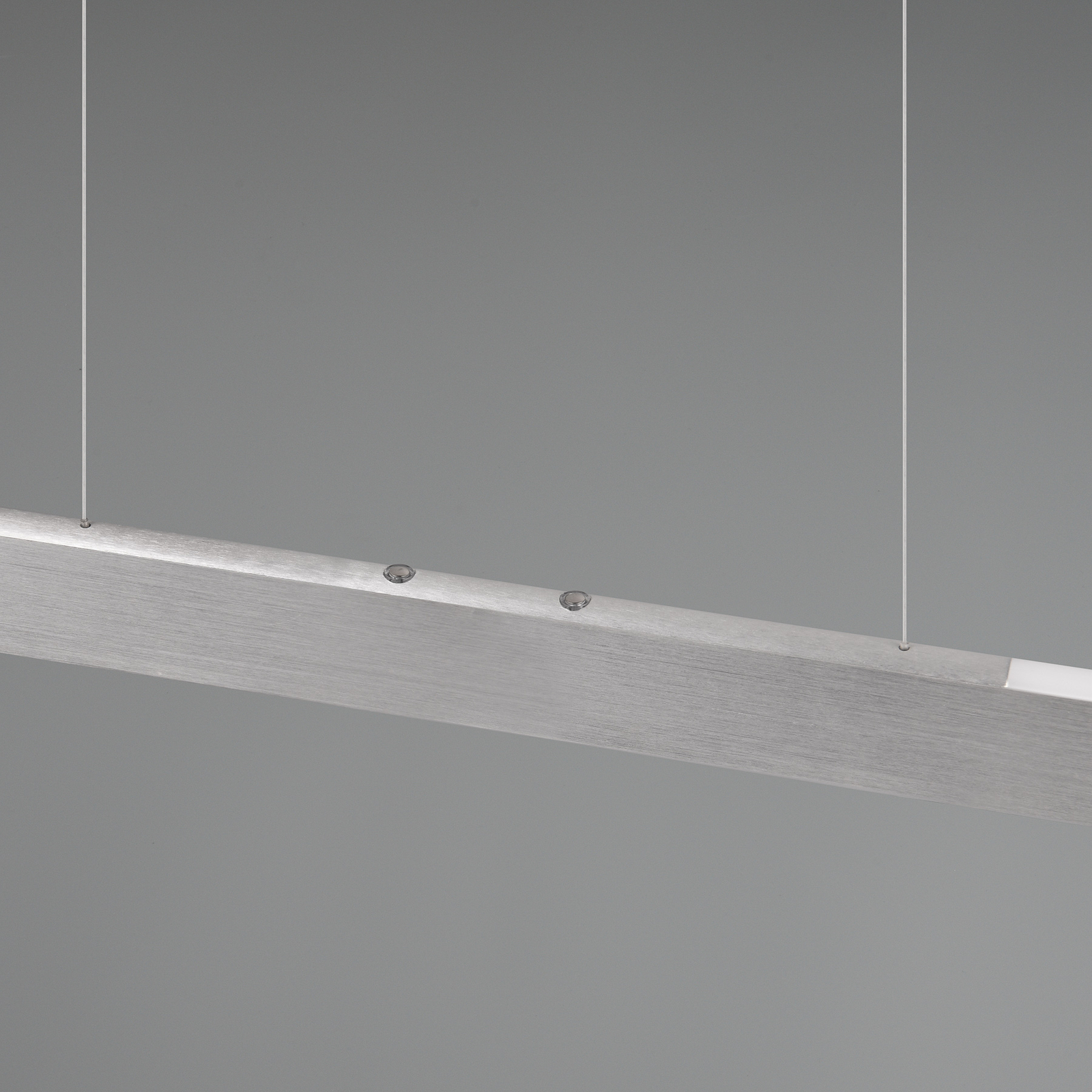 Helios LED-pendellampe, aluminium, høydejusterbar, dimbar, CCT