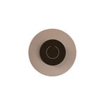 Knikerboker LED wall lamp DoppioZero, pink/brown, Ø 30 cm