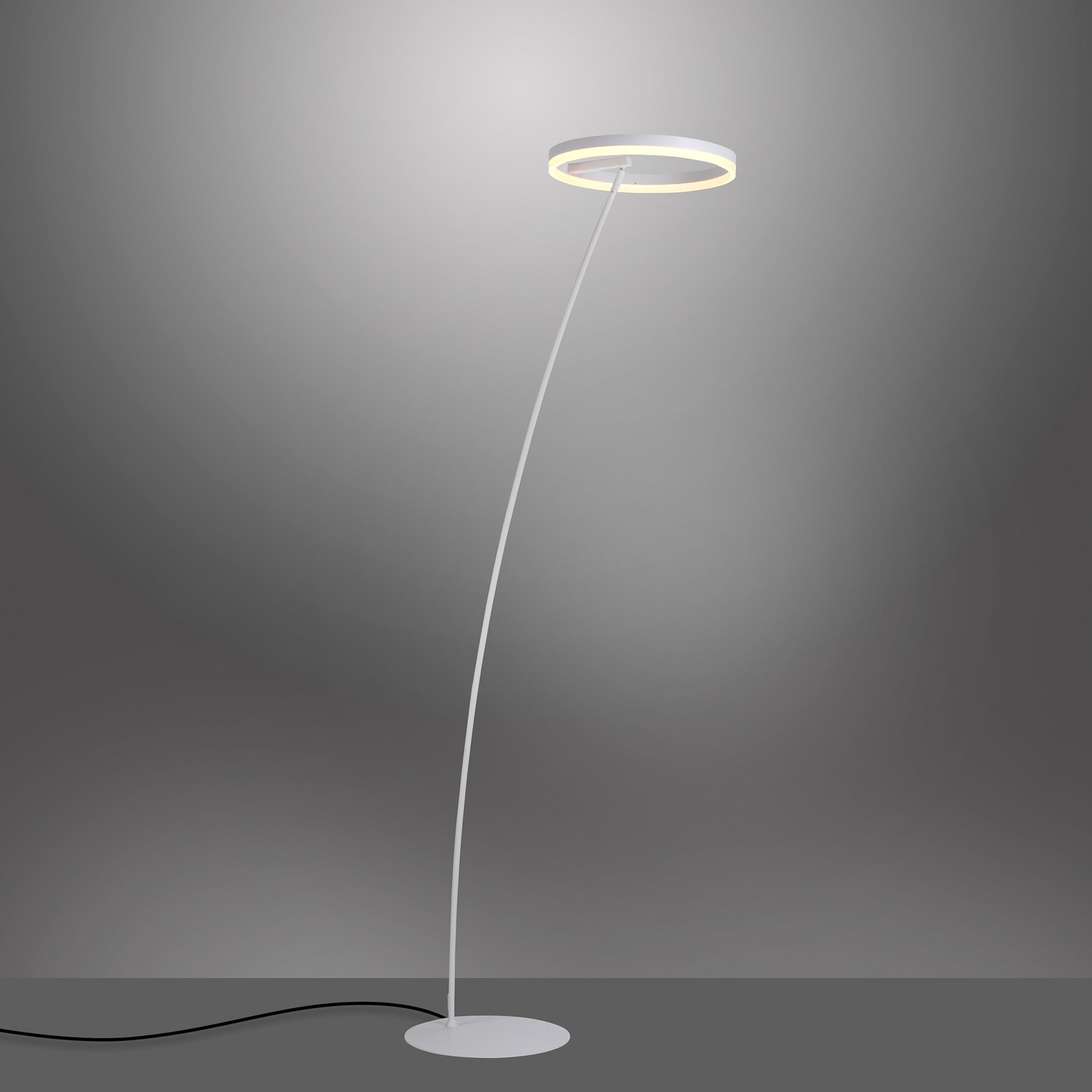 LED stojací lampa Titus, stmívatelná, bílá