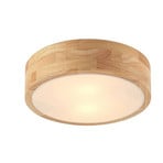 Tanju Stropní Lampa Ø30 Wood/White - Lindby