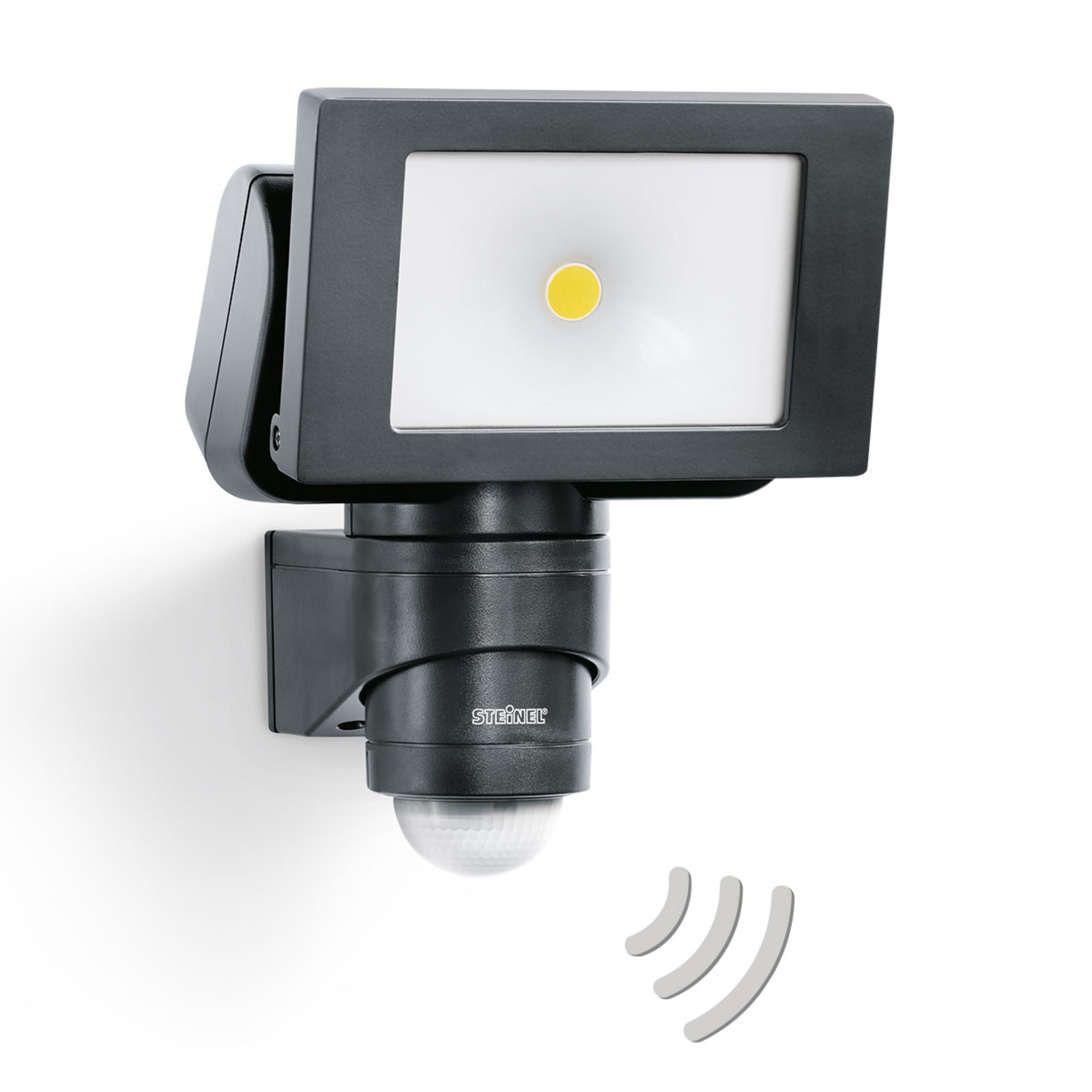 Steinel STEINEL LS 150 outdoor wall spotlight sensor black, aluminium, 20.5 W, energy efficiency: A+, W: 15.5 cm, H: 21 cm