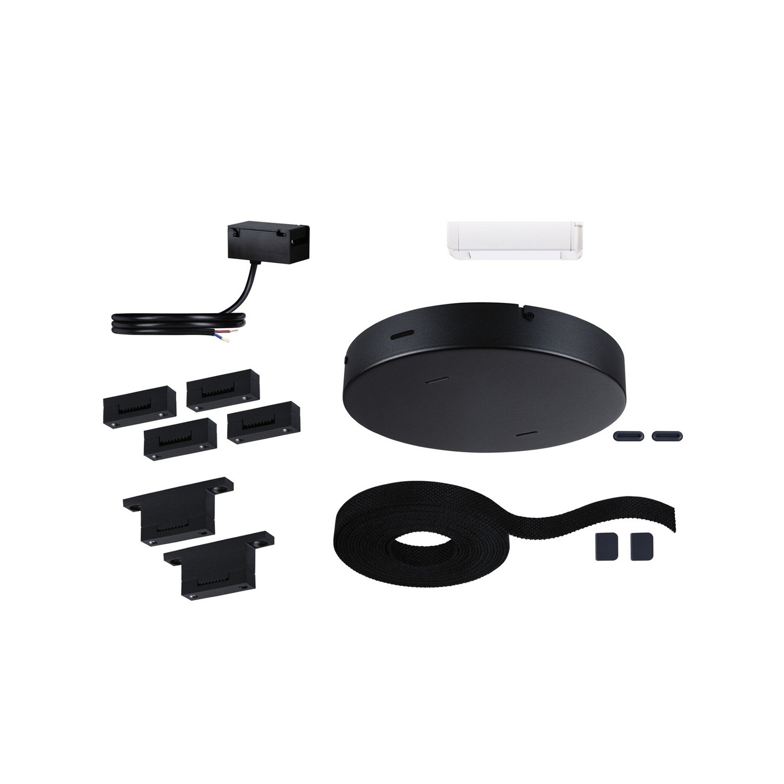 Paulmann ULine Conjunto básico de correias, comprimento 5 m, máx. 60 W, preto