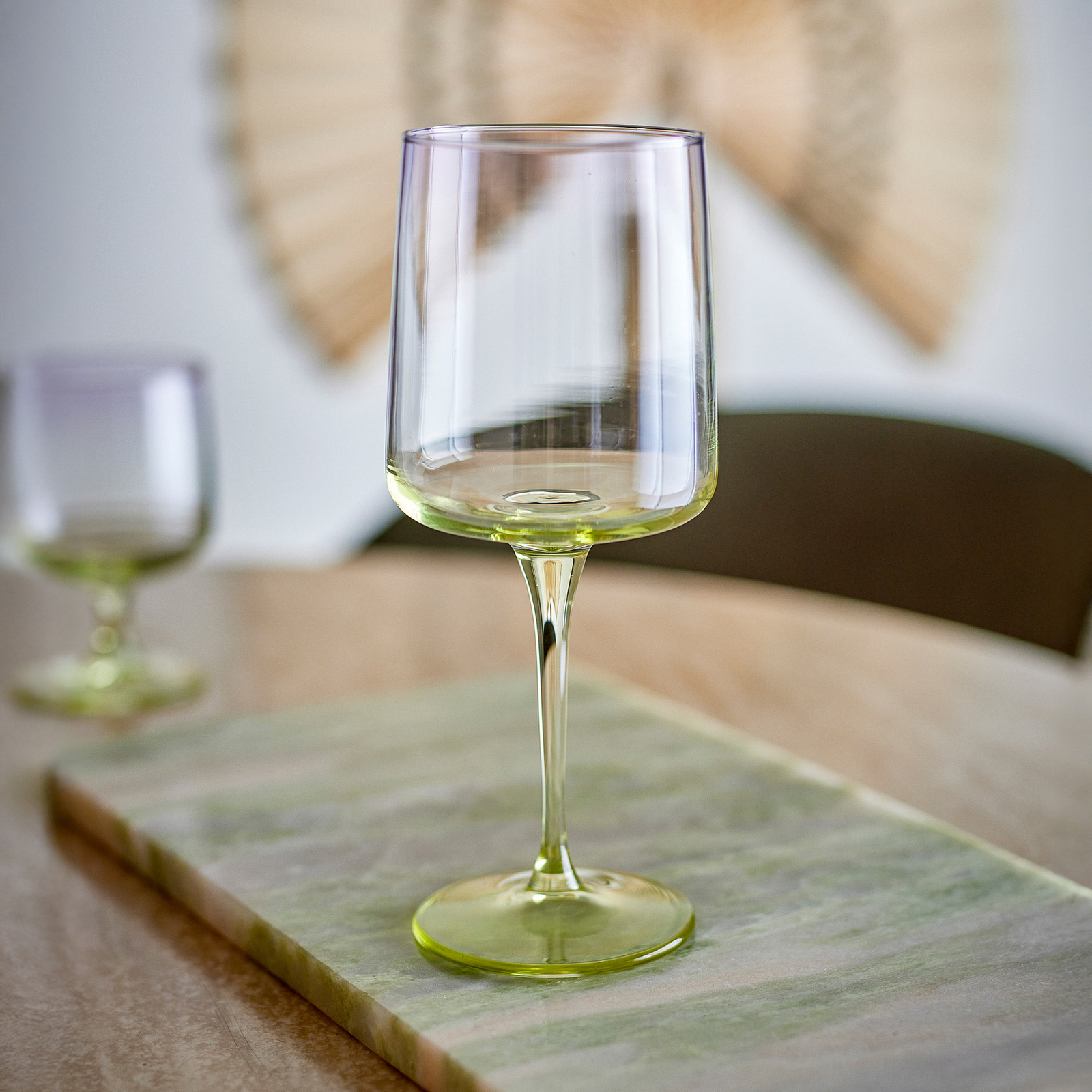 Luciana Weinglas lila/grün 6er-Set 21cm Glas - Bloomingville