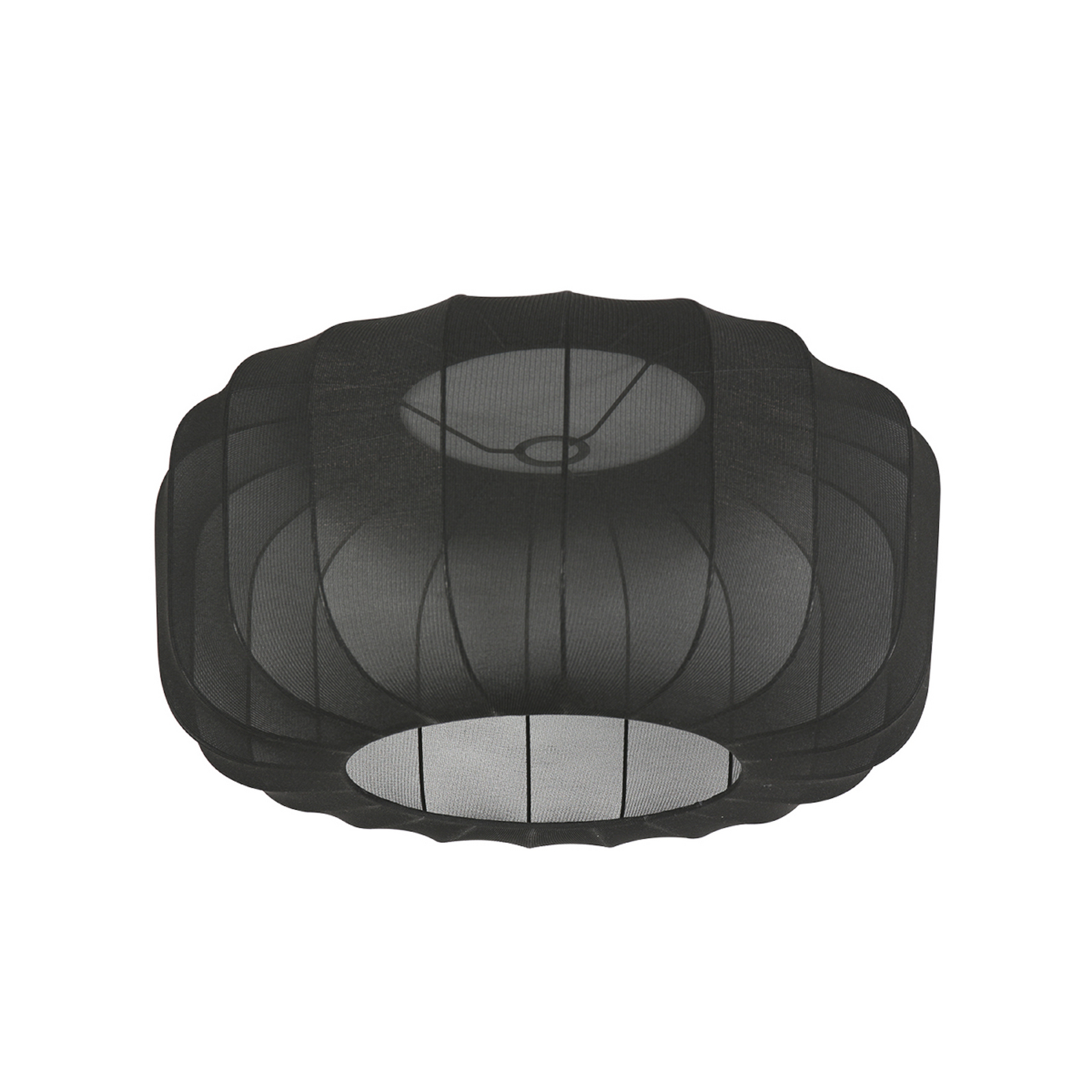 Ív világítás Curve, fekete, fekete nylon búra, Ø 60 cm