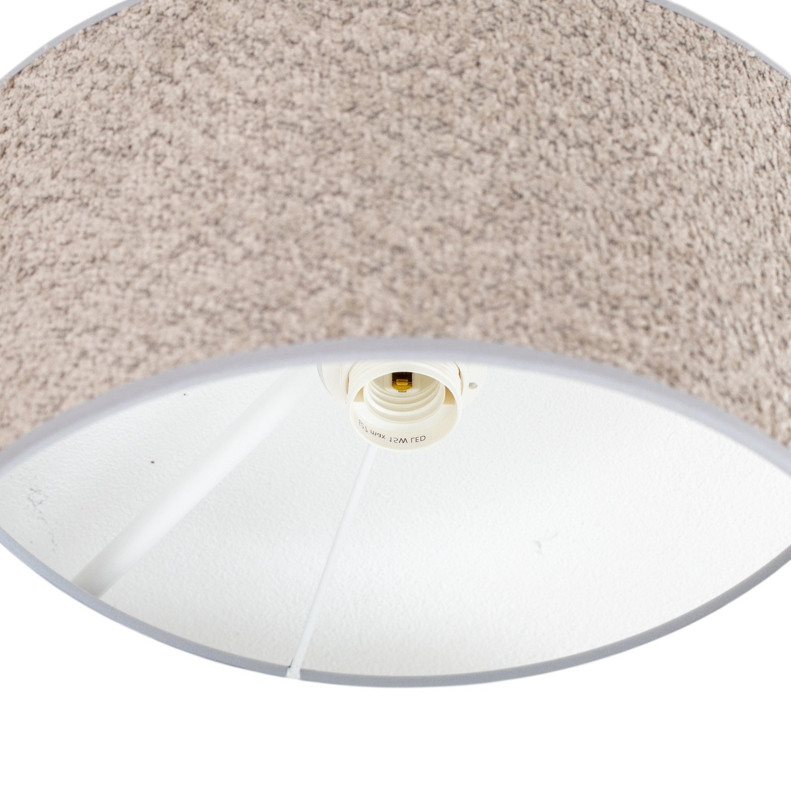 Plafoniera Boucle con sei paralumi, grigio