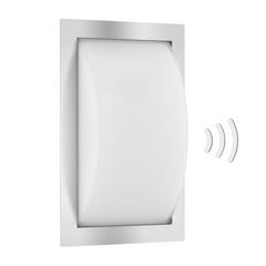 Aplique de exterior Ivett E27 de acero inoxidable