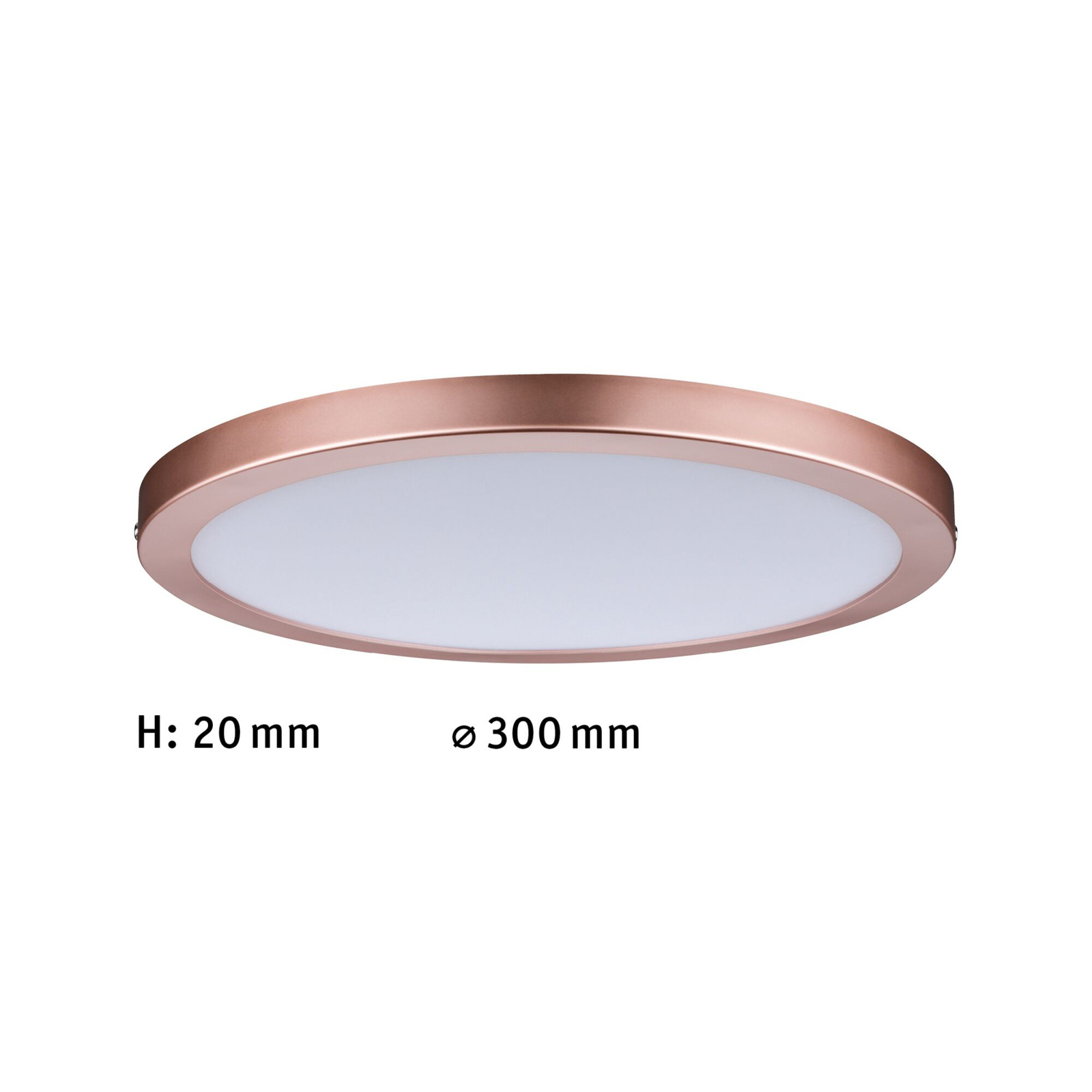 Paulmann Atria panel LED różowe złoto okrągły Ø30