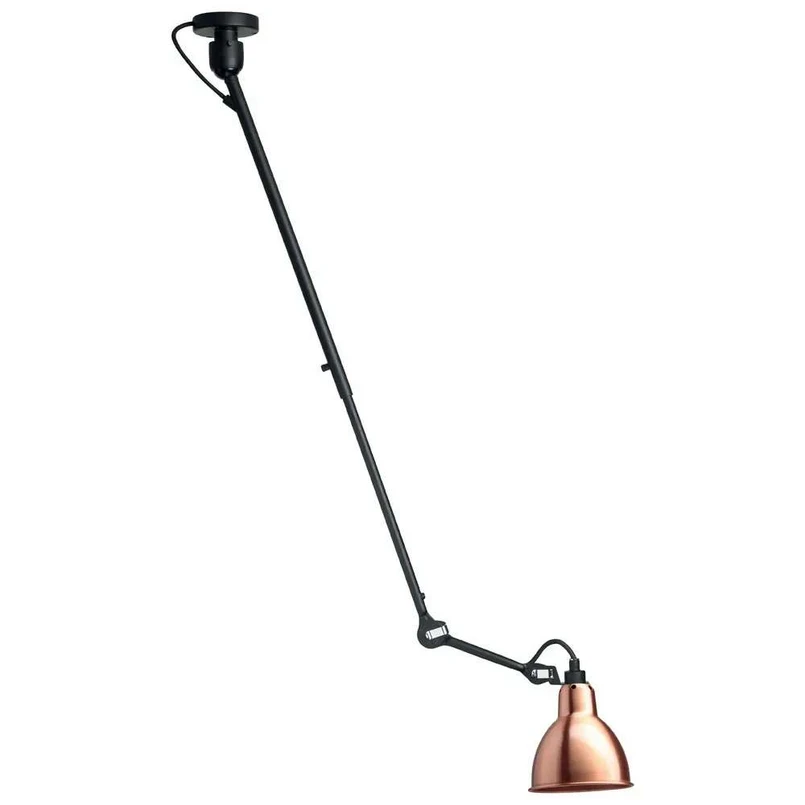 Lampe Gras – 302 L Deckenleuchte Schwarz/Kupfer