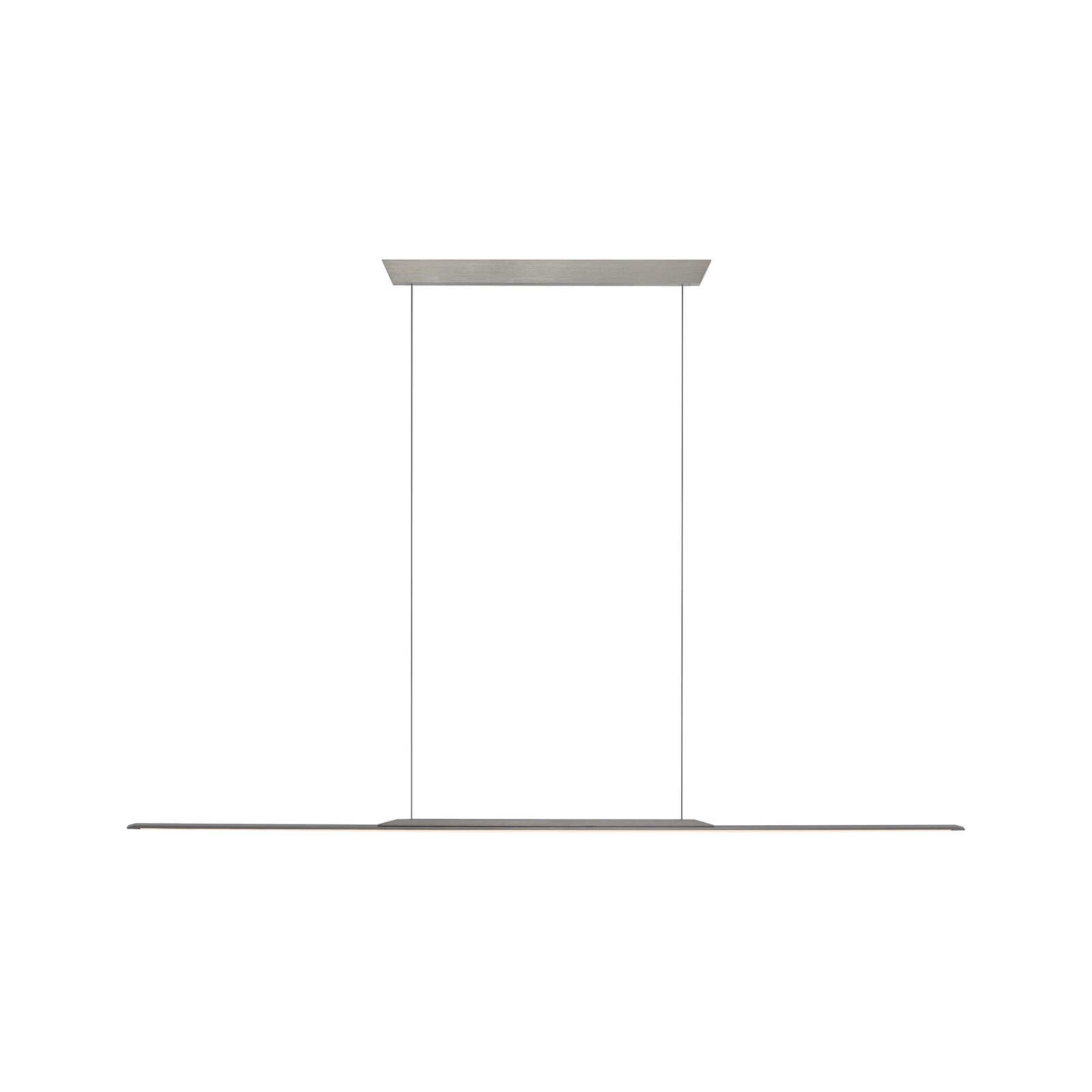 Candeeiro suspenso LED PURE Surface, cinzenta, 160 cm, alumínio, 3.000 K