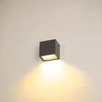 SLV Sitra Enkele LED buiten wandlamp down antraciet