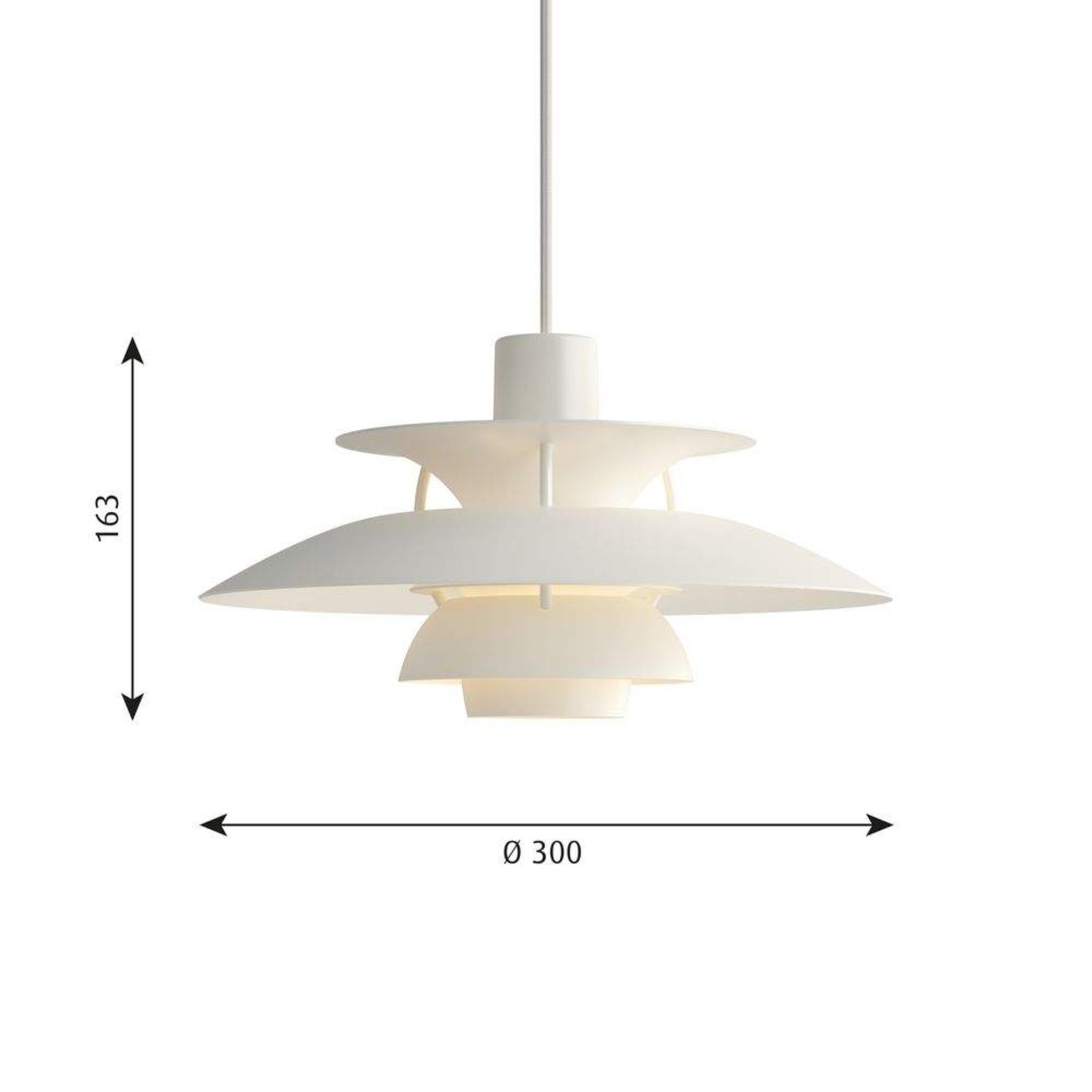 PH 5 Mini Lampada a Sospensione Modern White - Louis Poulsen